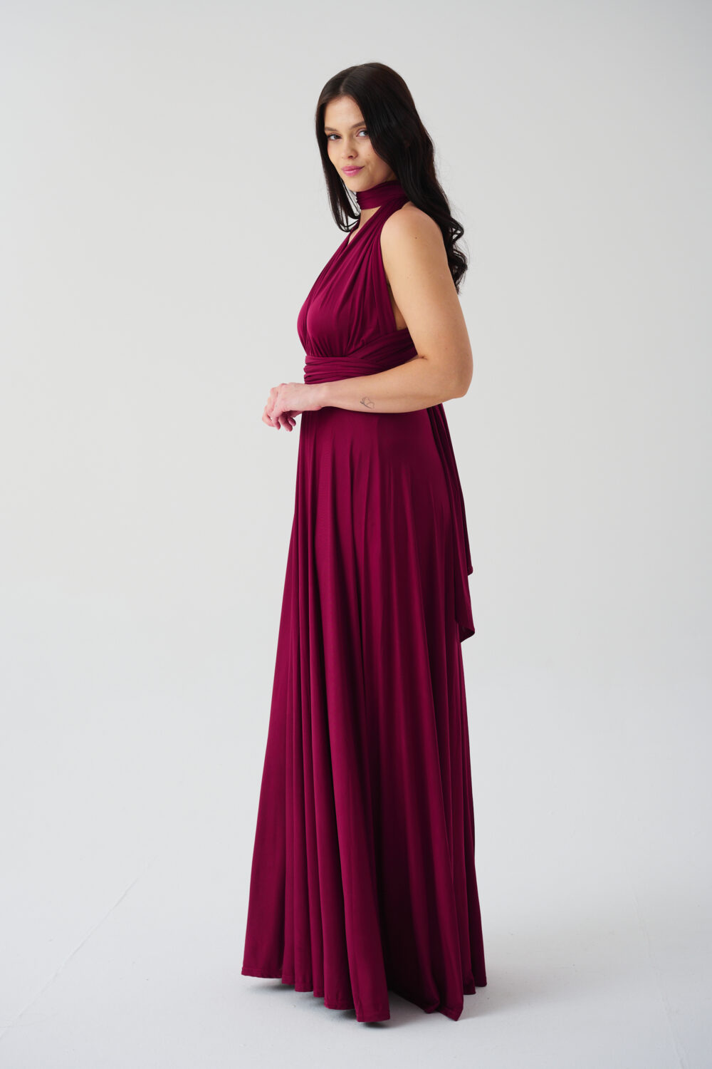 MULTIWAY DRESS BURGUNDY - Image 3