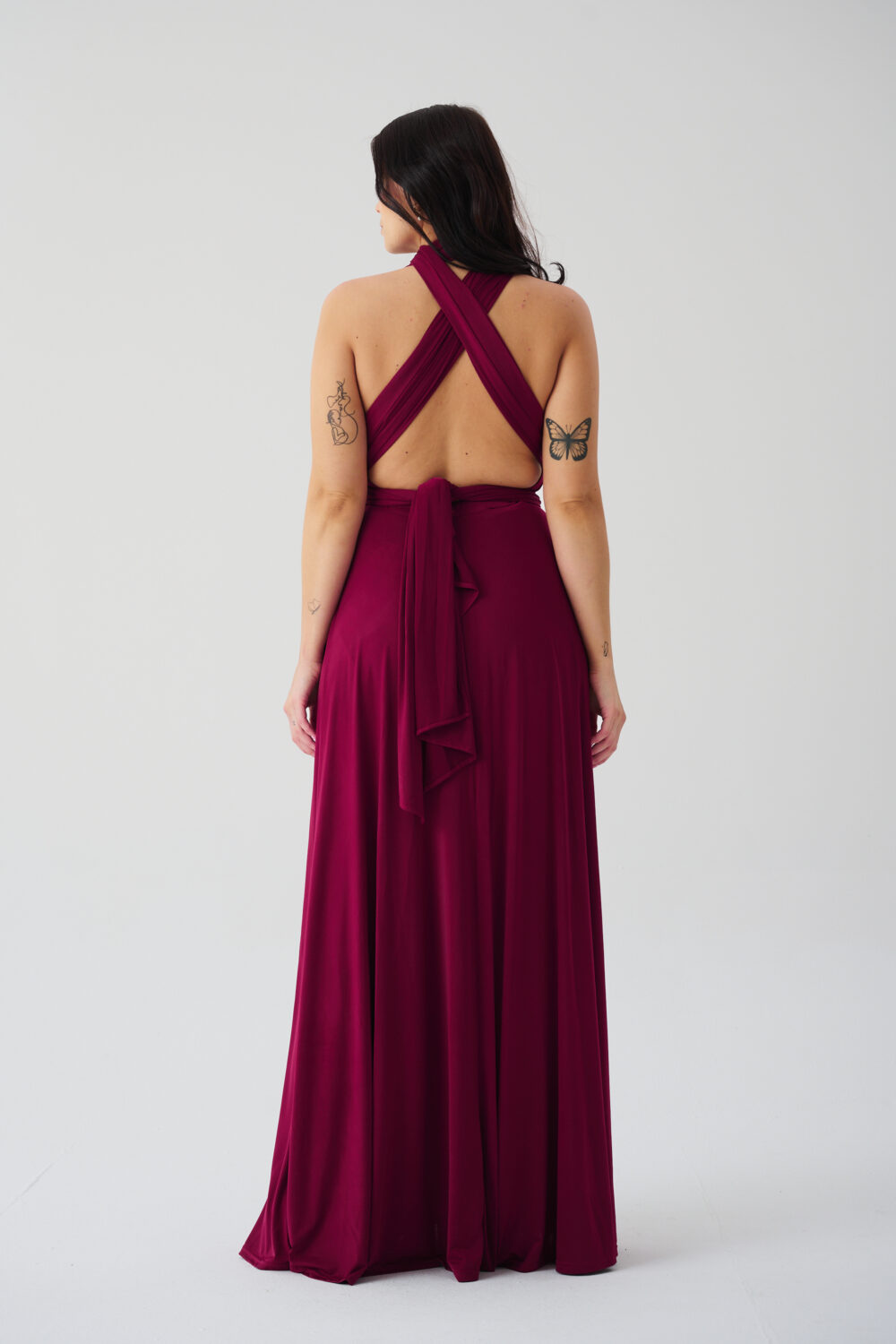MULTIWAY DRESS BURGUNDY - Image 4