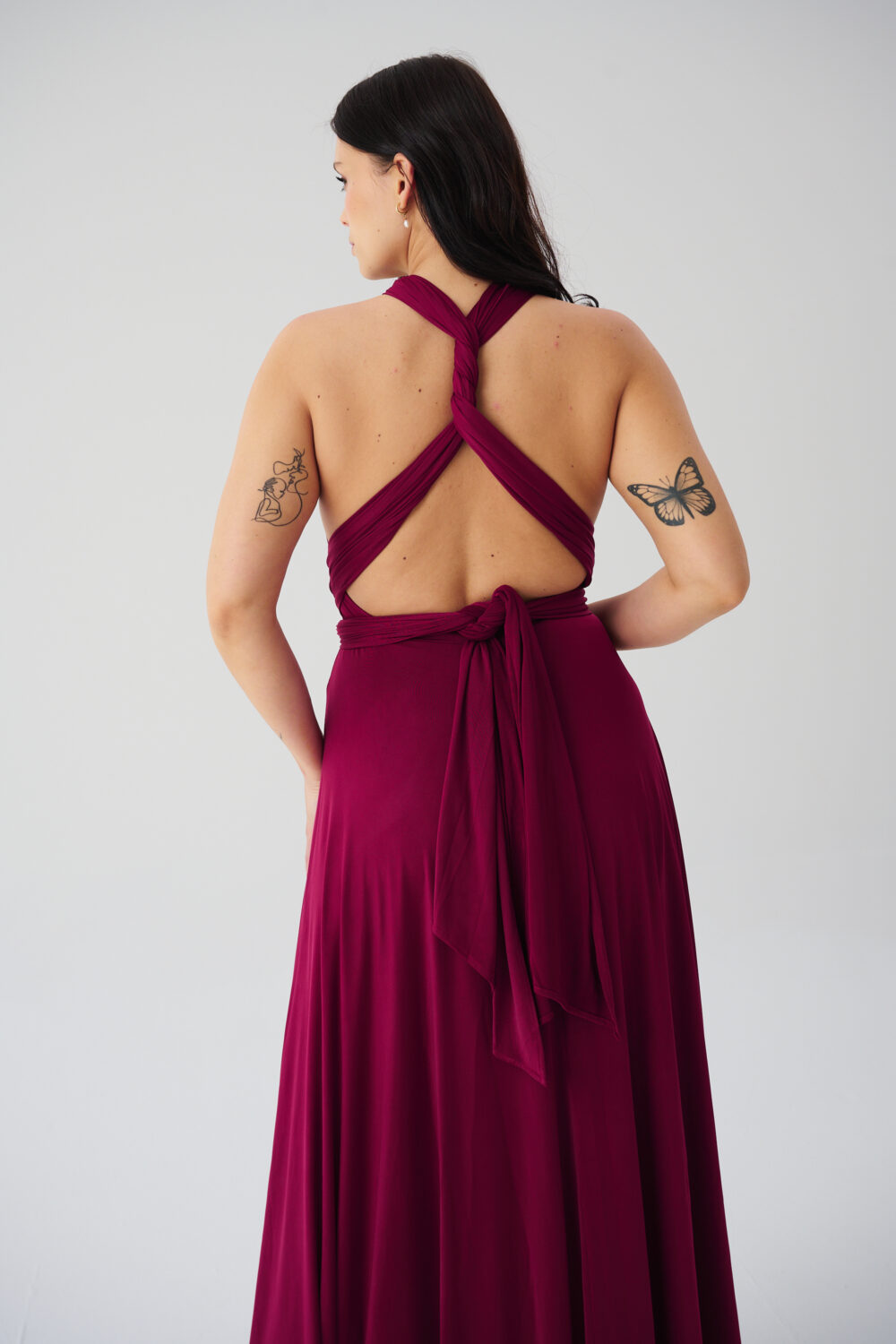 MULTIWAY DRESS BURGUNDY - Image 5