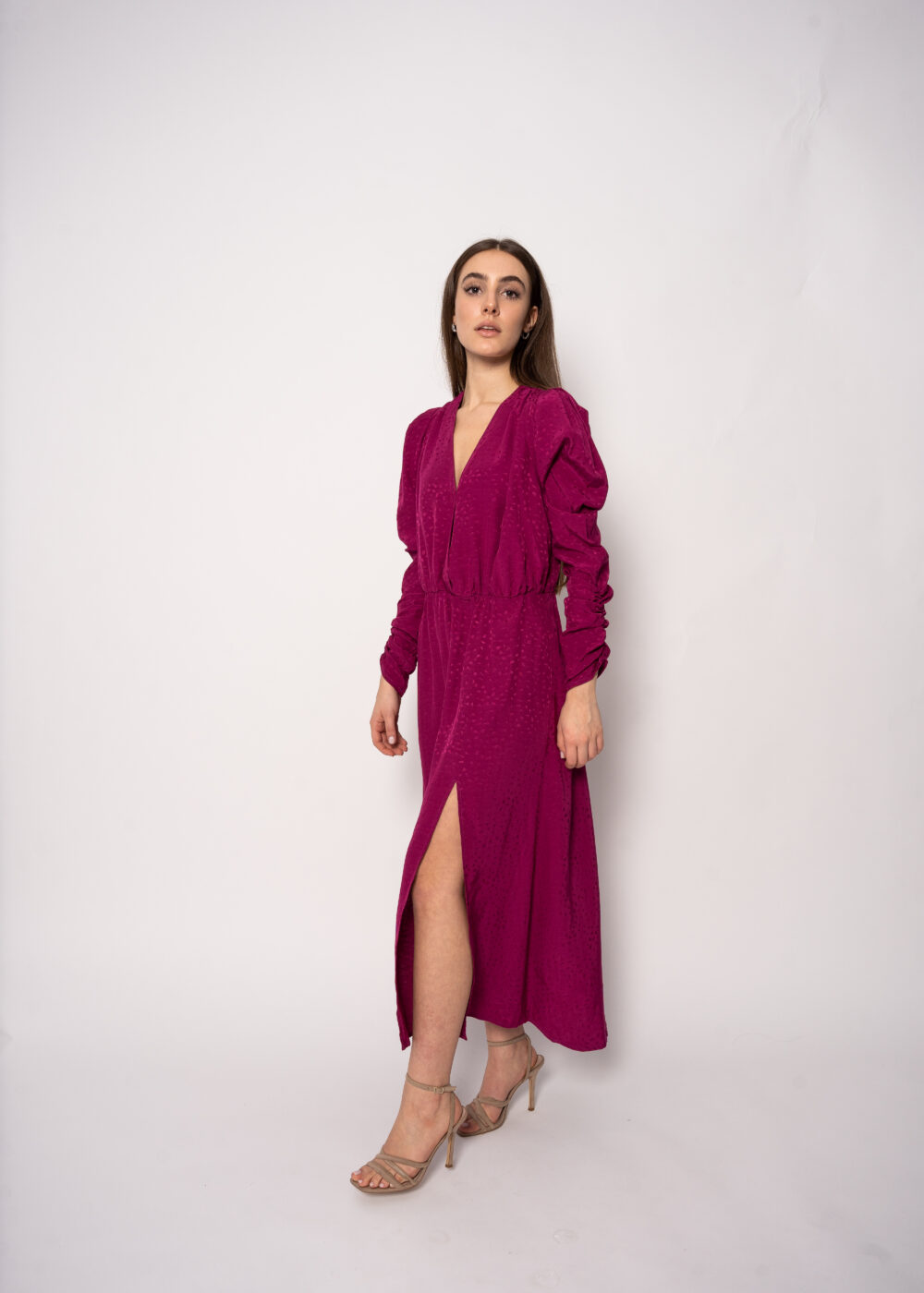 VALERIA DRESS MAGENTA - Image 3