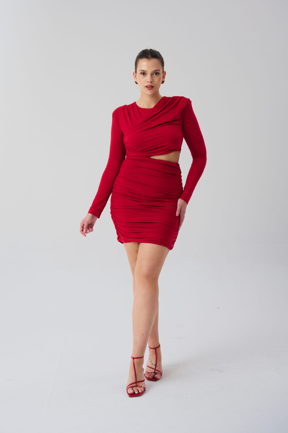 SUKIENKA LAILA CZERWONA - obrazek 3