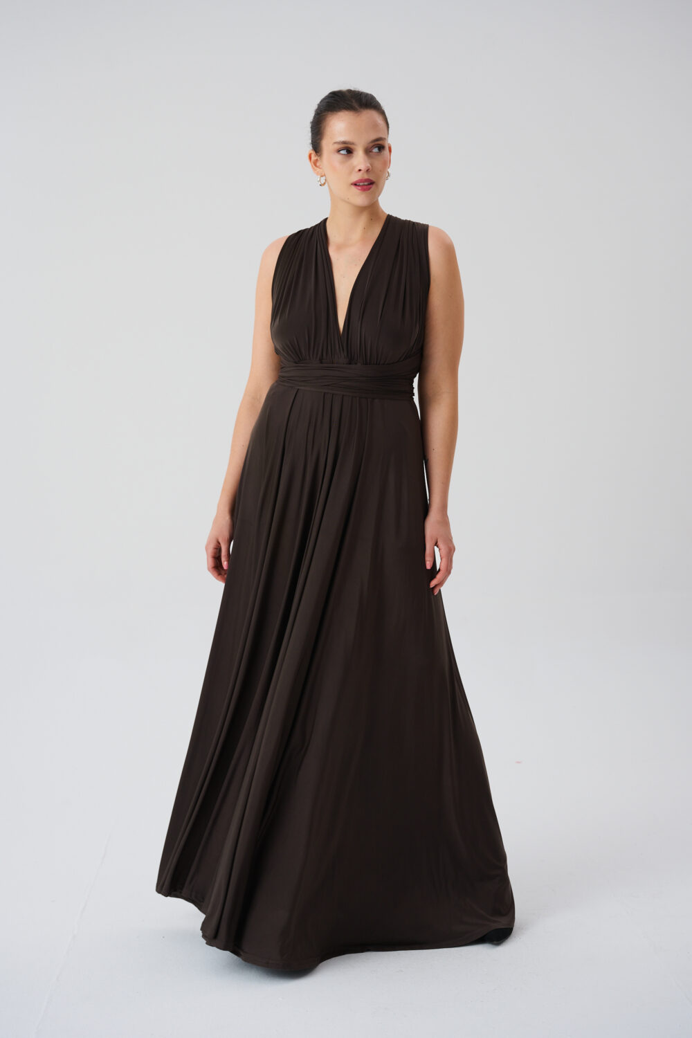 MULTIWAY DRESS DARK CHOCOLATE - Image 3