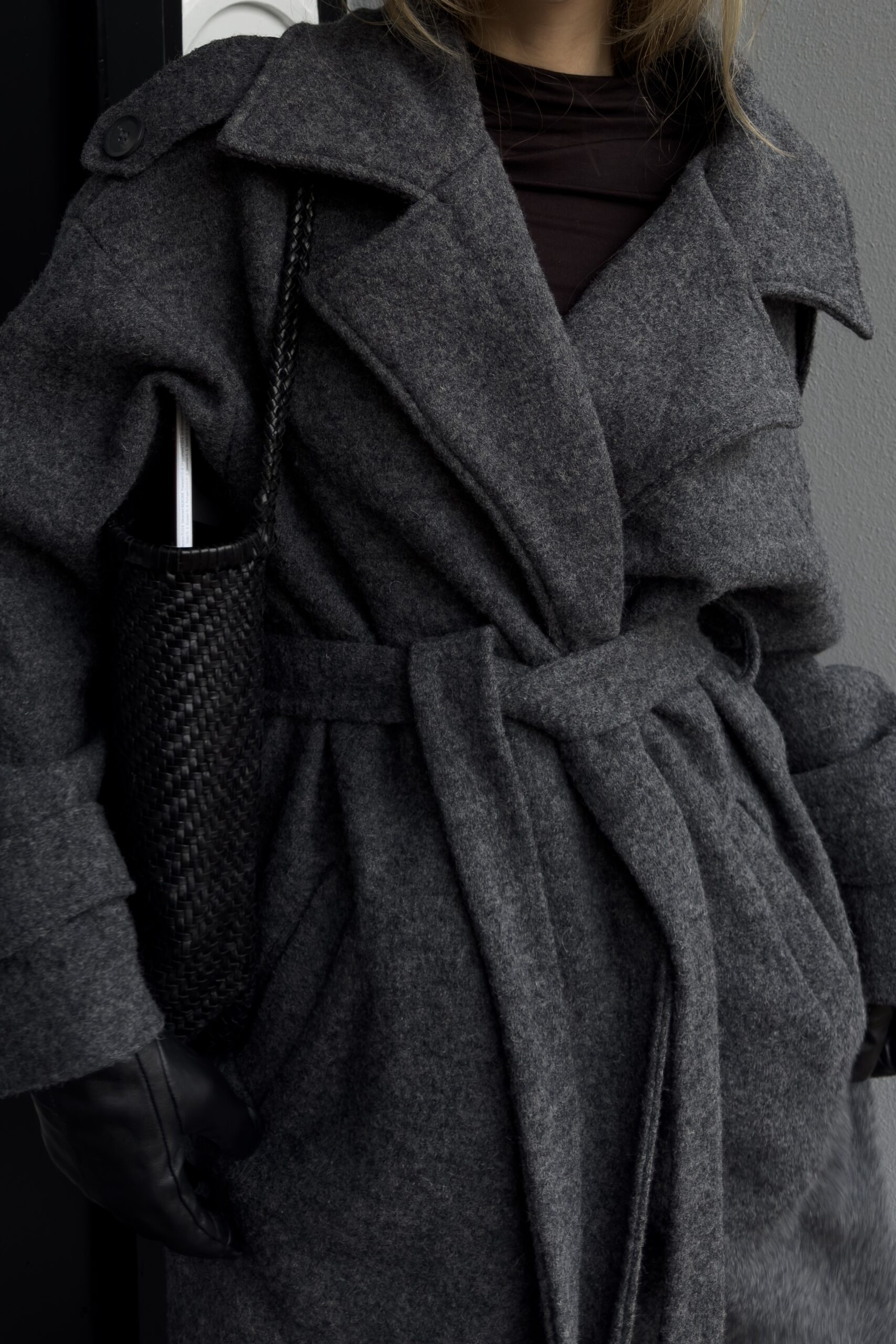 WEŁNIANY PŁASZCZ SIMONE - obrazek 4