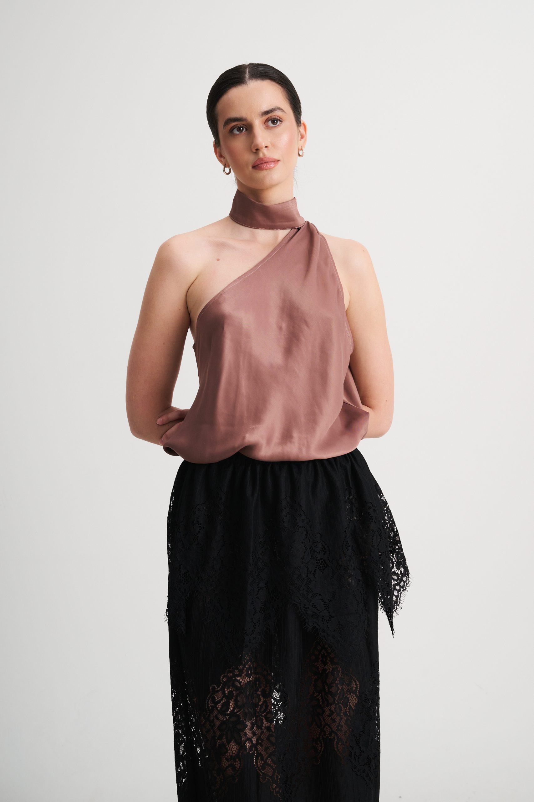 BLUZKA SATYNOWA ALICE LATTE