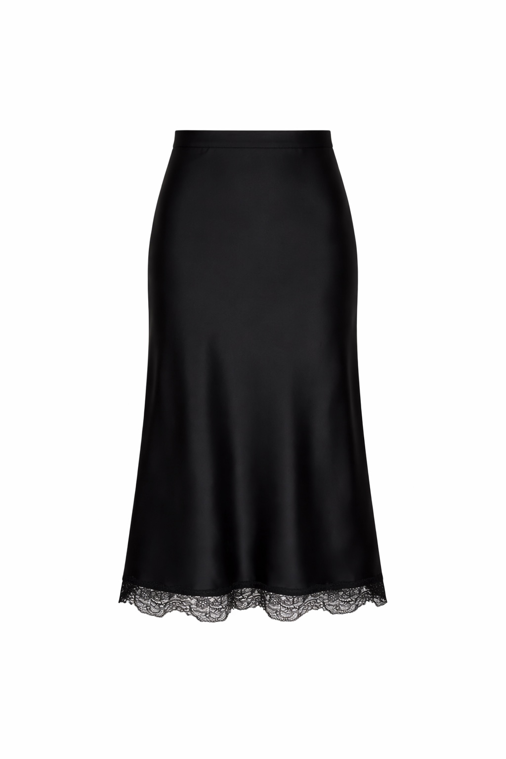 SPÓDNICA CAROLINE CZARNA Z KORONKĄ